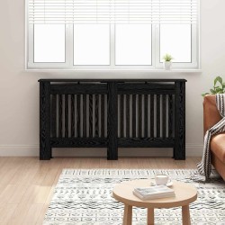 Cache-Radiateur Chêne noir 152 x 19 x 81,5 cm Bois d'ingénierie 554022554022