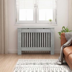Cache-Radiateur Gris béton 112 x 19 x 81,5 cm Bois d'ingénierie 554029554029