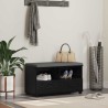 Banc d'entrée avec coussin Chêne Noir 80 x 38 x 46 cm 554033554033