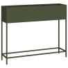 Bac de jardin surélevé Vert olive 100 x 26 x 82 cm Acier 554034554034