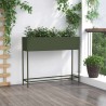 Bac de jardin surélevé Vert olive 100 x 26 x 82 cm Acier 554034554034