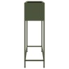 Bac de jardin surélevé Vert olive 100 x 26 x 82 cm Acier 554034554034