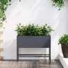 Bac de jardin surélevé Anthracite 60 x 26 x 45 cm Acier 554035554035