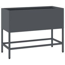 Bac de jardin surélevé Anthracite 60 x 26 x 45 cm Acier 554035554035