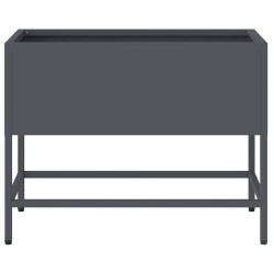 Bac de jardin surélevé Anthracite 60 x 26 x 45 cm Acier 554035554035