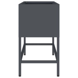 Bac de jardin surélevé Anthracite 60 x 26 x 45 cm Acier 554035554035