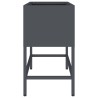Bac de jardin surélevé Anthracite 60 x 26 x 45 cm Acier 554035554035