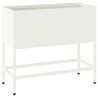 Bac de jardin surélevé Blanc 60 x 26 x 48 cm Acier 554037554037