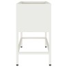 Bac de jardin surélevé Blanc 60 x 26 x 48 cm Acier 554037554037