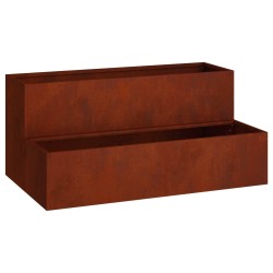 Cache-pot de jardin Rouillé 100 x 60 x 45 cm Acier patiné 554039554039