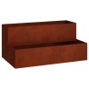 Cache-pot de jardin Rouillé 100 x 60 x 45 cm Acier patiné 554039554039