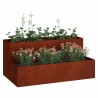 Cache-pot de jardin Rouillé 100 x 60 x 45 cm Acier patiné 554039554039