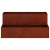 Cache-pot de jardin Rouillé 100 x 60 x 45 cm Acier patiné 554039554039