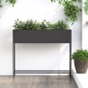 Bac de jardin surélevé Noir 100 x 26 x 82 cm Acier 554040554040