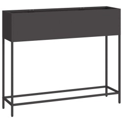 Bac de jardin surélevé Noir 100 x 26 x 82 cm Acier 554040554040