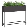 Bac de jardin surélevé Noir 100 x 26 x 82 cm Acier 554040554040