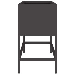 Bac de jardin surélevé Noir 60 x 26 x 45 cm Acier 554042554042