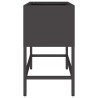 Bac de jardin surélevé Noir 60 x 26 x 45 cm Acier 554042554042