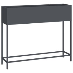 Bac de jardin surélevé Anthracite 100 x 26 x 82 cm Acier 554043554043