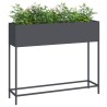 Bac de jardin surélevé Anthracite 100 x 26 x 82 cm Acier 554043554043