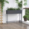 Bac de jardin surélevé Anthracite 100 x 26 x 82 cm Acier 554043554043