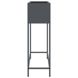 Bac de jardin surélevé Anthracite 100 x 26 x 82 cm Acier 554043554043