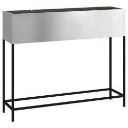 Bac de jardin surélevé Argent 100 x 26 x 82 cm Acier inoxydable 554044554044