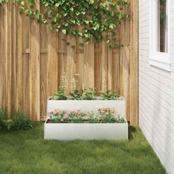 Cache-pot de jardin Argent 100 x 60 x 45 cm Acier inoxydable 554047554047