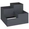 Cache-pot de jardin Anthracite 80 x 80 x 60 cm Acier 554048554048
