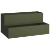 Cache-pot de jardin Vert olive 100 x 60 x 45 cm 554051554051