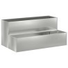 Cache-pot de jardin Argent 100 x 60 x 45 cm Acier galvanisé 554052554052