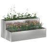 Cache-pot de jardin Argent 100 x 60 x 45 cm Acier galvanisé 554052554052