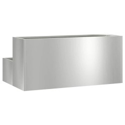 Cache-pot de jardin Argent 100 x 60 x 45 cm Acier galvanisé 554052554052