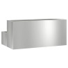 Cache-pot de jardin Argent 100 x 60 x 45 cm Acier galvanisé 554052554052