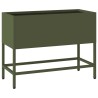 Bac de jardin surélevé Vert olive 60 x 26 x 45 cm Acier 554054554054