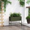 Bac de jardin surélevé Vert olive 60 x 26 x 45 cm Acier 554054554054