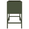Bac de jardin surélevé Vert olive 60 x 26 x 45 cm Acier 554054554054