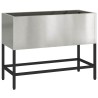 Bac de jardin surélevé Argent 60 x 26 x 45 cm Acier inoxydable 554055554055