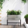 Bac de jardin surélevé Argent 60 x 26 x 45 cm Acier galvanisé 554056554056