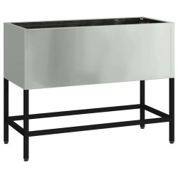 Bac de jardin surélevé Argent 60 x 26 x 45 cm Acier galvanisé 554056554056