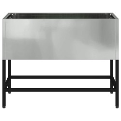 Bac de jardin surélevé Argent 60 x 26 x 45 cm Acier galvanisé 554056554056