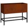 Bac de jardin surélevé Rouillé 60 x 26 x 45 cm Acier patiné 554057554057