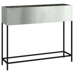 Bac de jardin surélevé Argent 100 x 26 x 82 cm Acier galvanisé 554059554059