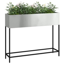 Bac de jardin surélevé Argent 100 x 26 x 82 cm Acier galvanisé 554059554059