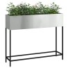 Bac de jardin surélevé Argent 100 x 26 x 82 cm Acier galvanisé 554059554059