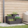 Cache-pot de jardin Noir 80 x 80 x 60 cm Acier 554061554061