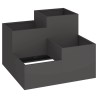 Cache-pot de jardin Noir 80 x 80 x 60 cm Acier 554061554061
