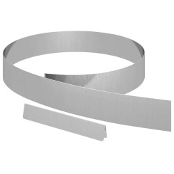 Bordure de Pelouse 4 pcs Argent 450 x 0,05 x 10 cm 554064554064
