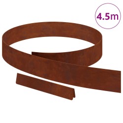 Bordure de Pelouse Rouillé 450 x 0,05 x 10 cm Acier patiné 554065554065