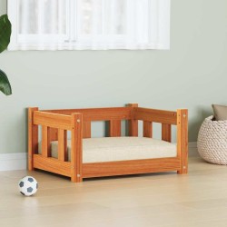 Lit pour Chien Brun cire 55 x 45 x 28 cm Pin massif 554070554070